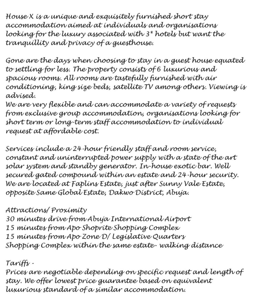 House X Hotel Abuja Ngoại thất bức ảnh